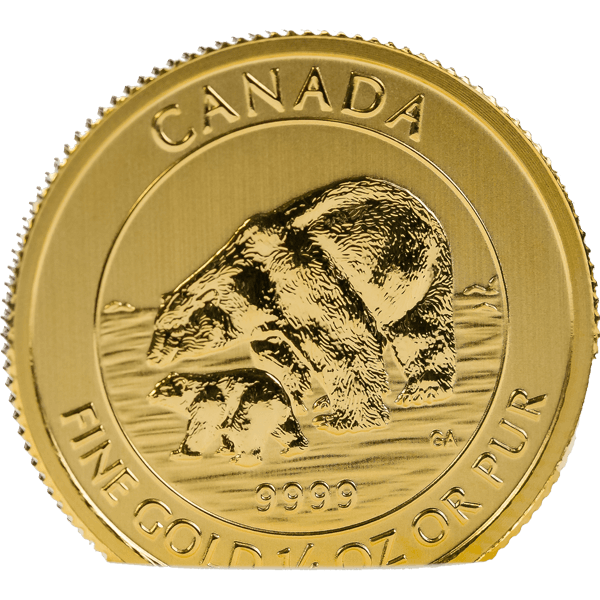 $10 Gold Polar Bear and Cub coin
