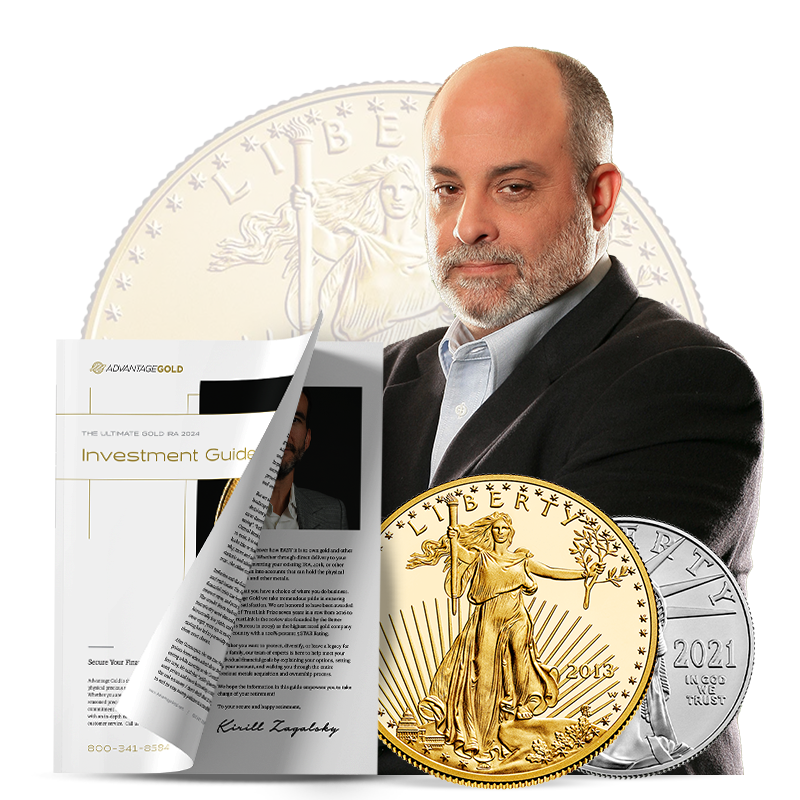 Mark Levin, fronted by coins and Dollar Protection Guide